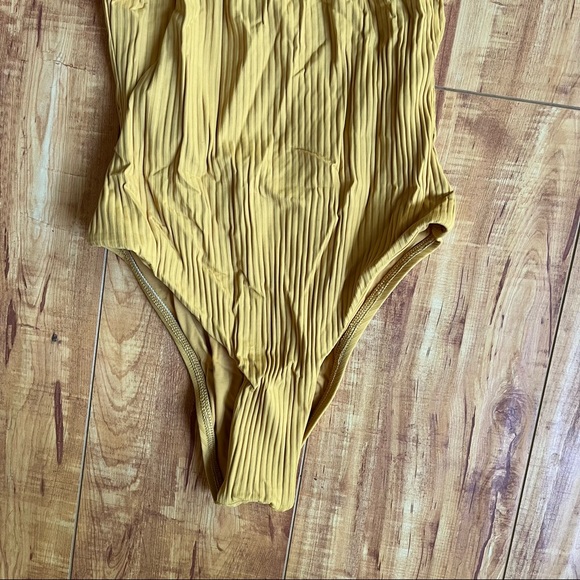 Vitamin A Swim Leah Bodysuit Swimsuit in Iced Mango EcoRib - Picture 6 of 7